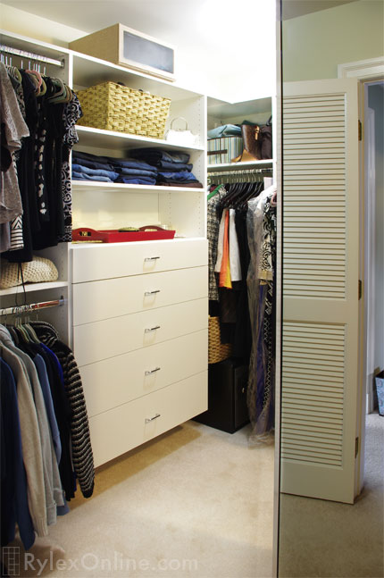 Bedroom Closet Cabinets with Drawers