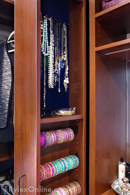 Necklace and Bracelet Organization Pullout Cabinet