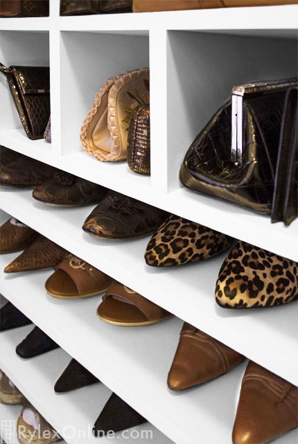 Shoe and Purse Closet Shelves