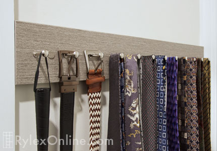 Custom Closet Tie and Belt Rack