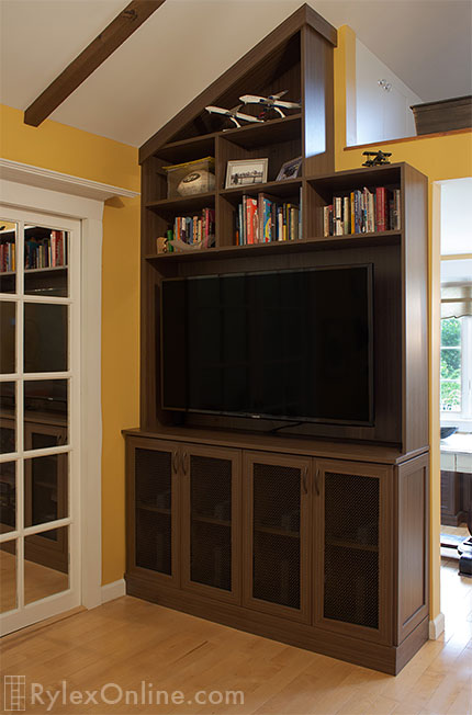 Built-In Living Room Bookcases
