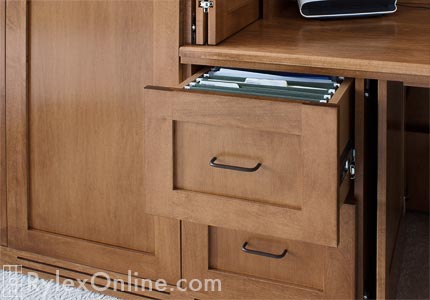 Desk File Drawers with Lower Cabinet Heat Vents