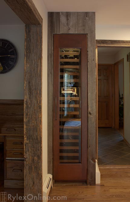 Built-In Climate Controlled Wine Cabinet with Glass Door
