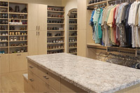 Sophisticated Master Closet with Island