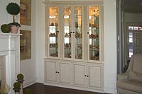 Collectible Cabinets with Glass Doors and Shelves