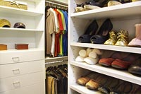 Master Bedroom Closet with Double Hanging Storage