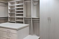 Master Closet with Island and Bench