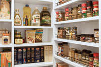 Pantry Wall Mounted Spice Rack with Metal Rails