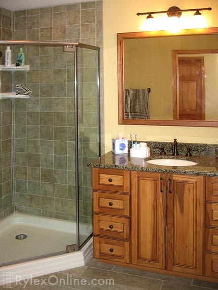 Hickory Wood Bathroom Vanity Solid, Hickory Bathroom Vanity