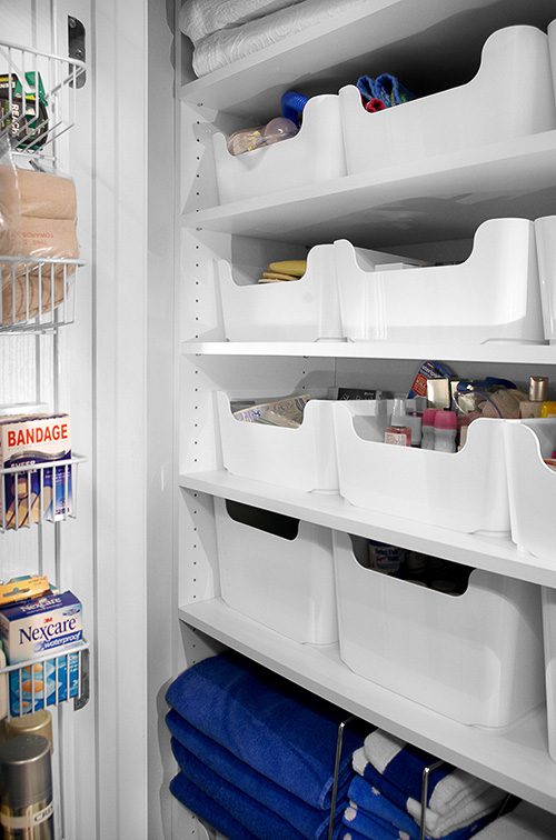 Bathroom Door Shelving