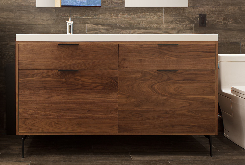 Beautiful Walnut Wood Vanity