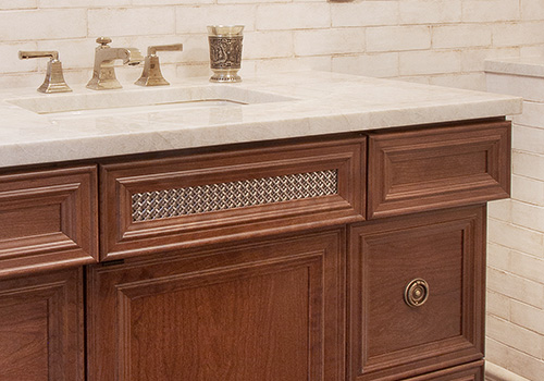 Custom Designed Bathroom Vanity for 1890s House