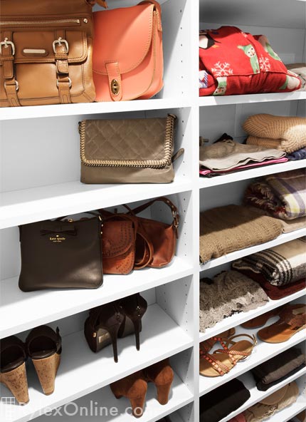 Adjustable Shelves for Shoes and Purses