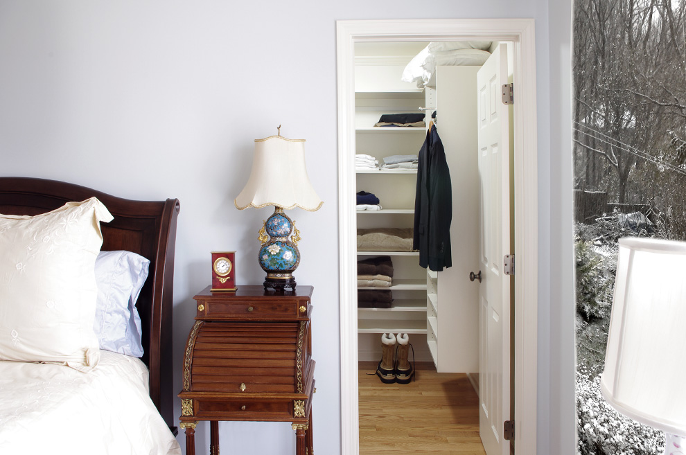 Men's Closet with Adjustable Shelf Cabinets