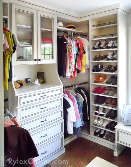 White Walk In Bedroom Closet Closet Hutch Warwick Ny