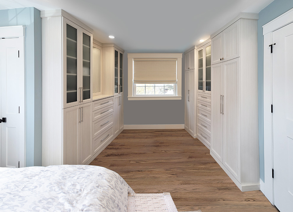 Renovated Bedroom with a Galley Styled Closet