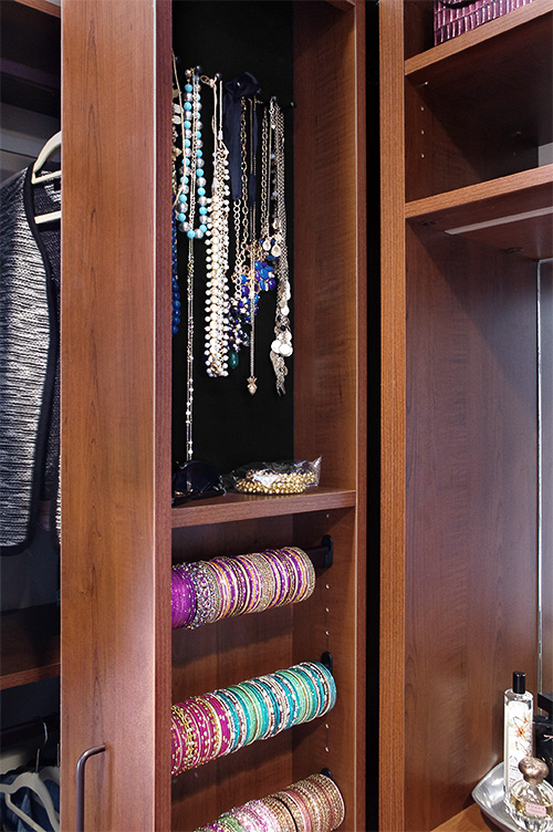 Necklace and Bracelet Organization Pullout Cabinet