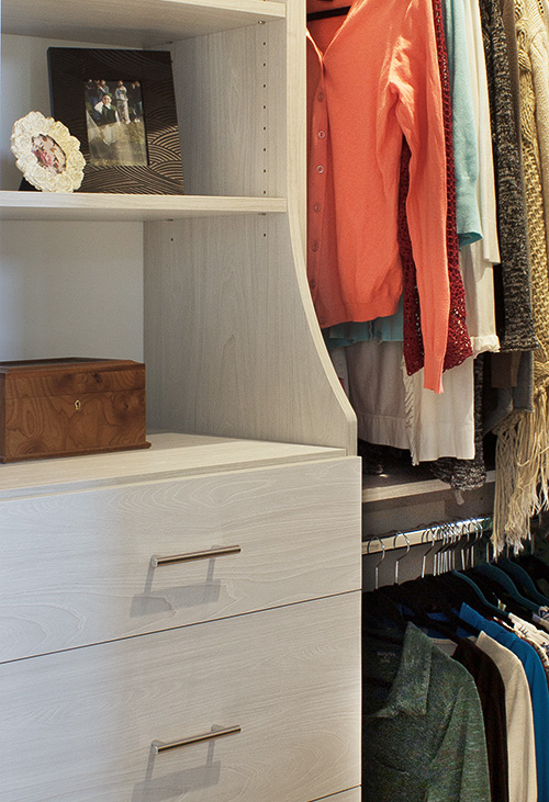 Bedroom Closet Hutch Close Up