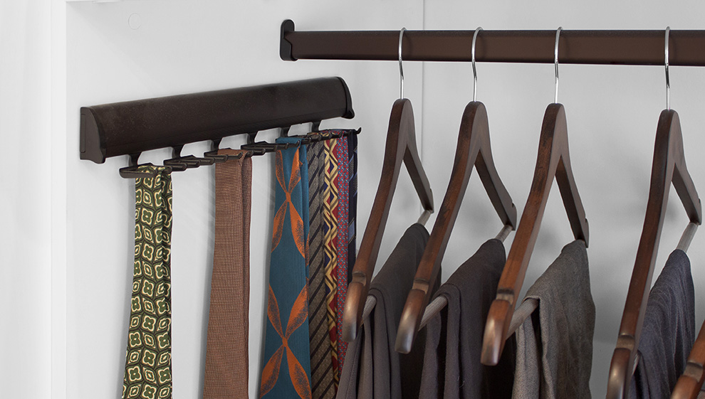 Custom Closet Tie Rack