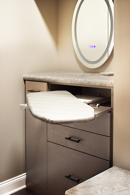 Custom Closet Hidden Ironing Board