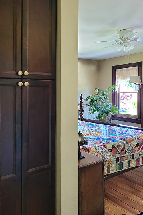 Built-In Extra Storage Closet in Historic Home Using Hidden Space