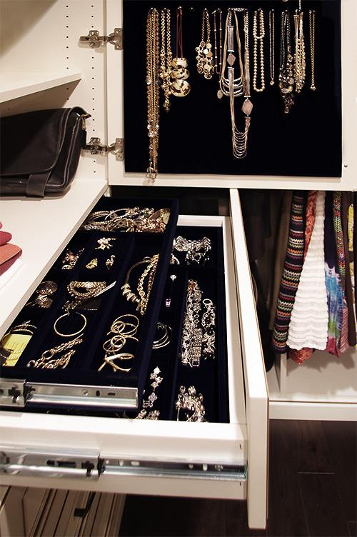 Velvet Lined Jewelry Drawers Double Tiered