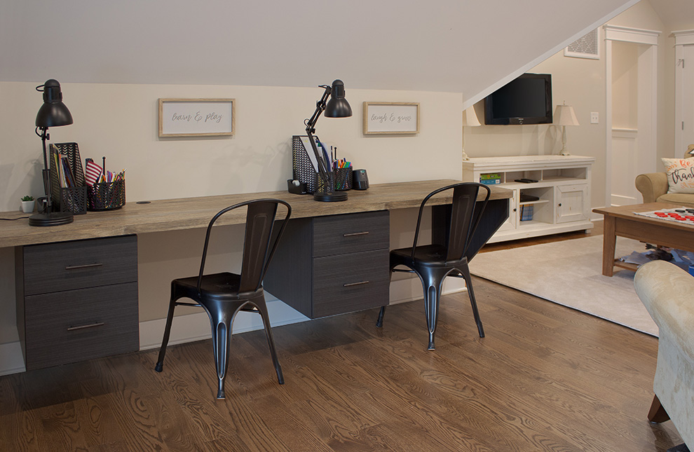 Desk for 3 Kids with Drawers