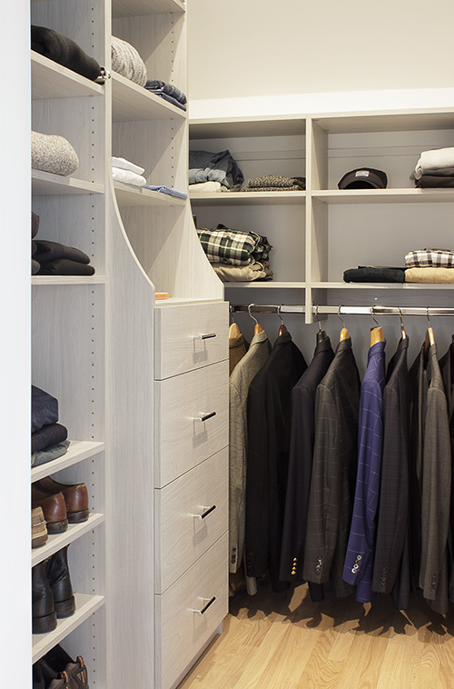 Bedroom Closet with Bureau for Men