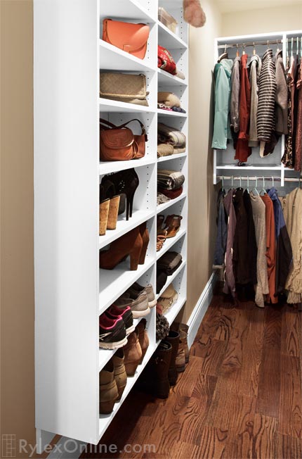 Organized Teen Closet with Adjustable Shelves