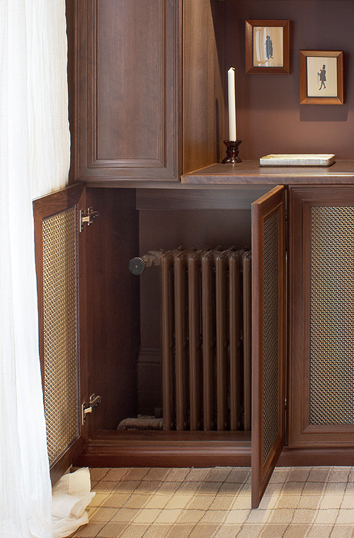Men's Closet Cabinet Doors with Mesh Inserts is a Radiator Cover