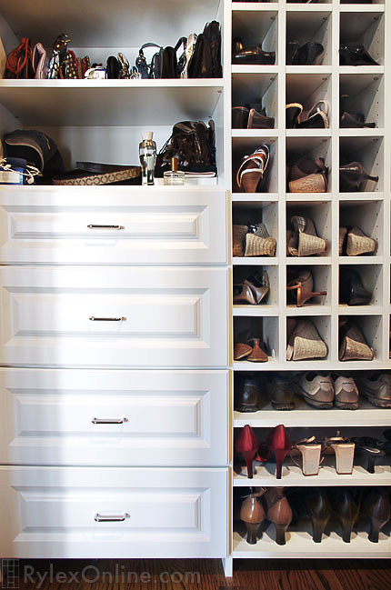 Closet Shoe Shelves and Cubbies