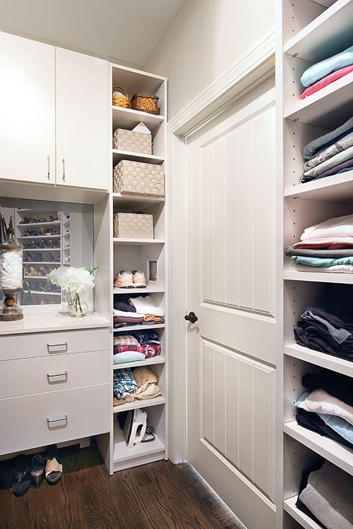 Unusual Shape Storage | Angled Walkin Closet | Warwick, NY