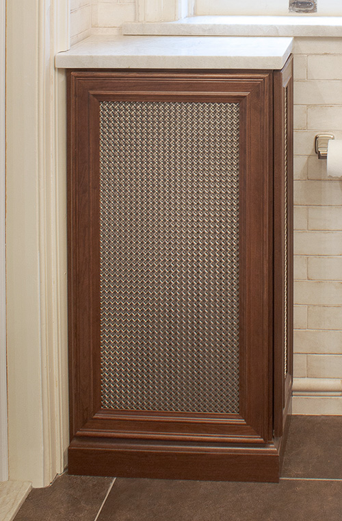 Bathroom Radiator Cover Cabinet with Mesh Insert Panel