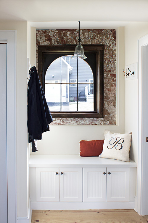 Entryway Cabinets with Coat Rack Hooks