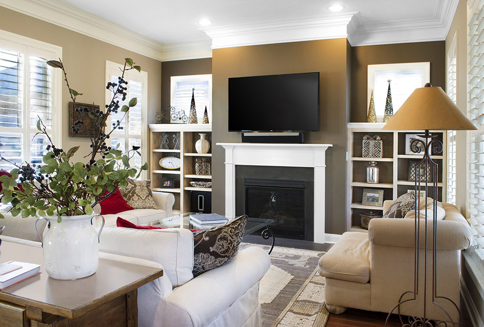 Fireplace Surround Shelves