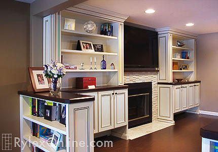 Fireplace Surround Cabinets, Shelving and Bookcases