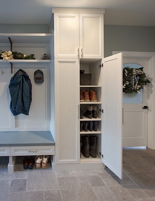 Mudroom Cabinet for Boot Storage