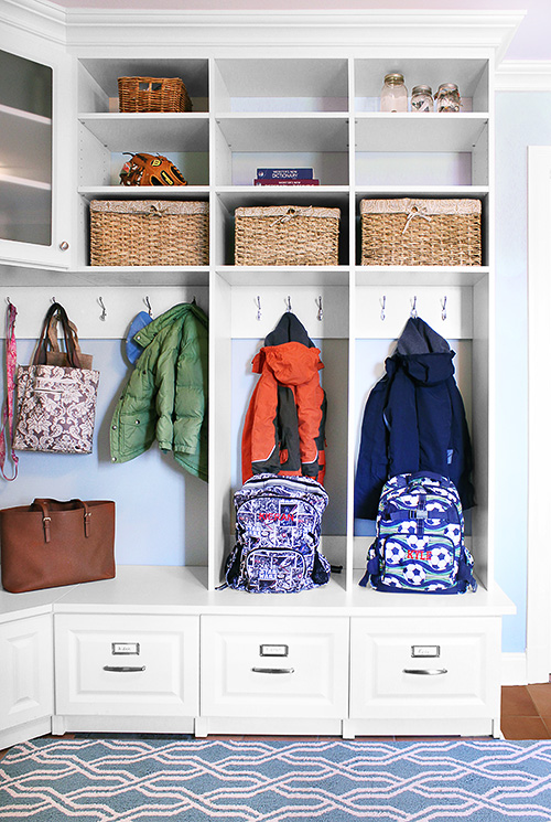 Organized Mudroom with Bench