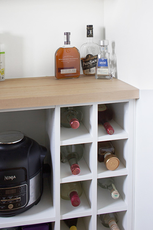 Pantry Wine Storage Cubbies