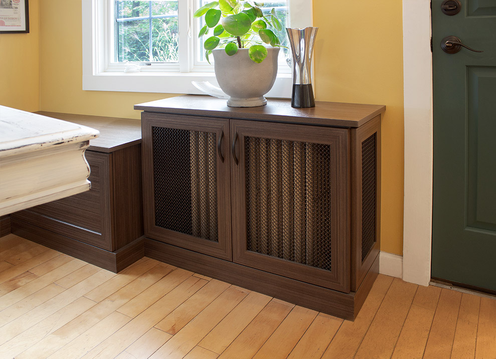 Radiator Cover with Wire Mesh