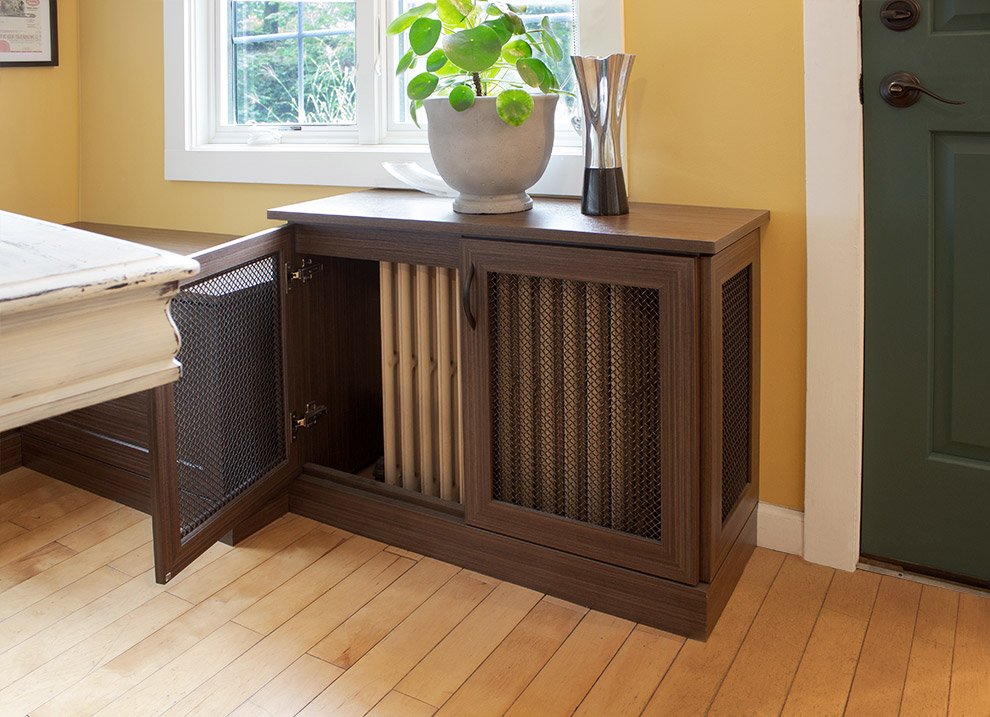 Radiator Cover with Wire Mesh