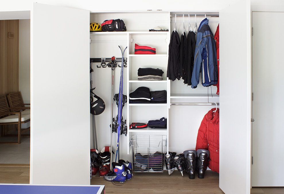 Ski and Skate Equipment Storage