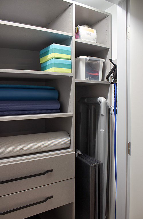 Close On Home Gym Storage Cabinet Drawers