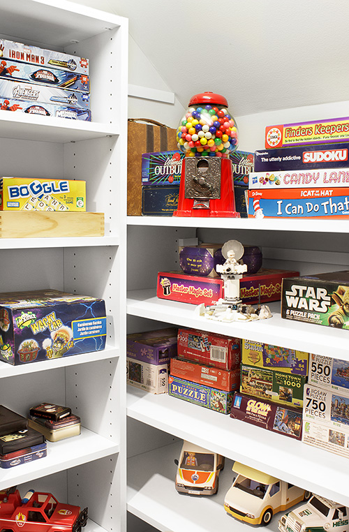 Storage Closet for Board Games and Toys