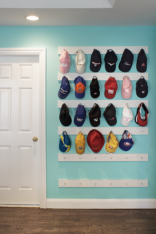 Baseball Cap Collection Display Wall Rack