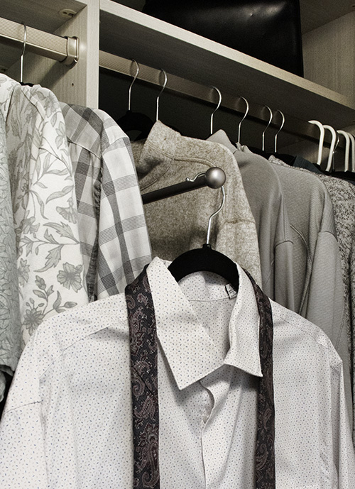 Luxury Walk-In Closet with Valet Rod