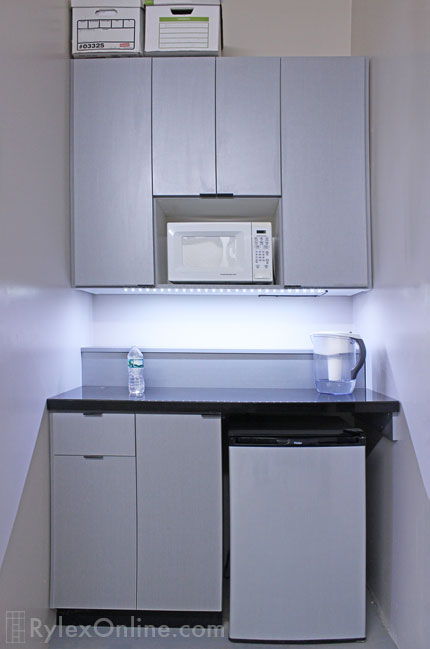 Durable Commercial Office Kitchen with Undercounter Lighting