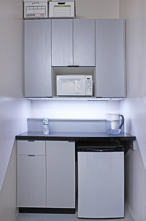 Durable Commercial Office Kitchen with Undercounter Lighting