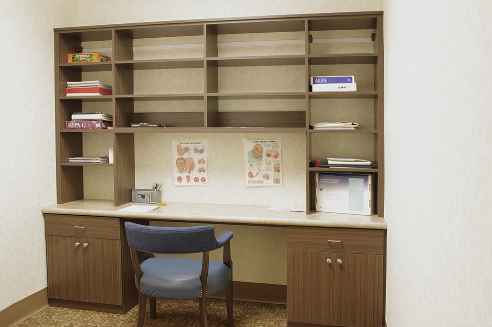Modular Desk with Shelves