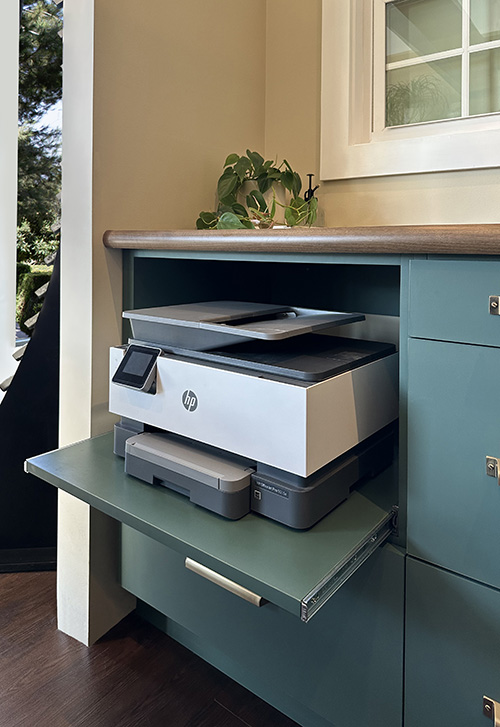 Office Cabinet with Printer Pull Out Tray